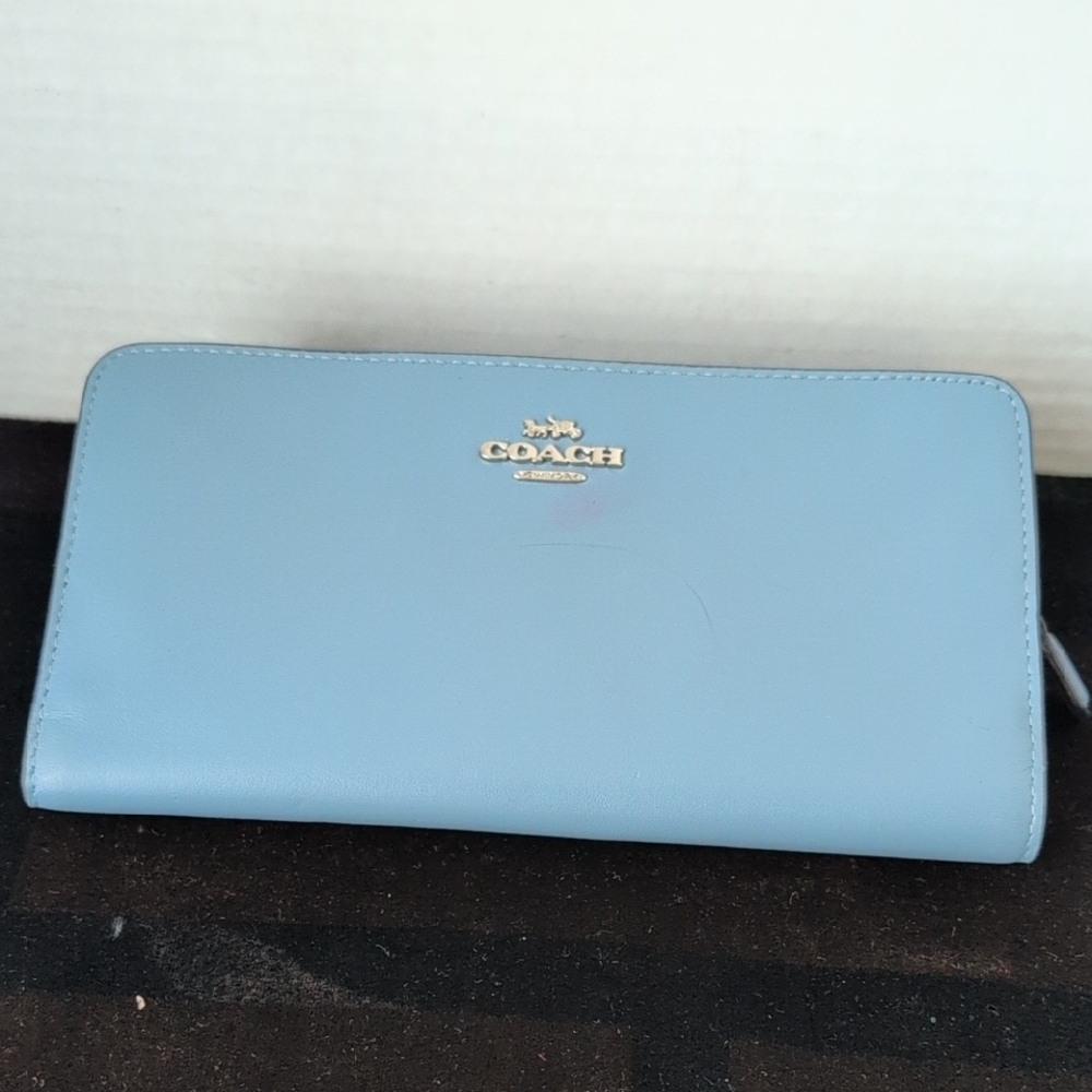 Coach Light Blue Women's Wallet New